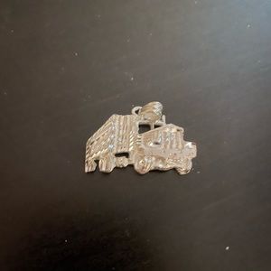 Beautiful Sterling Silver Mac Truck Pendant/charm